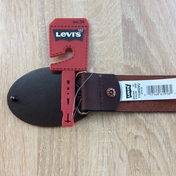 Фото 3. Ремень мужской Levis 40 mm Beveled Edge and Logo (Brown)