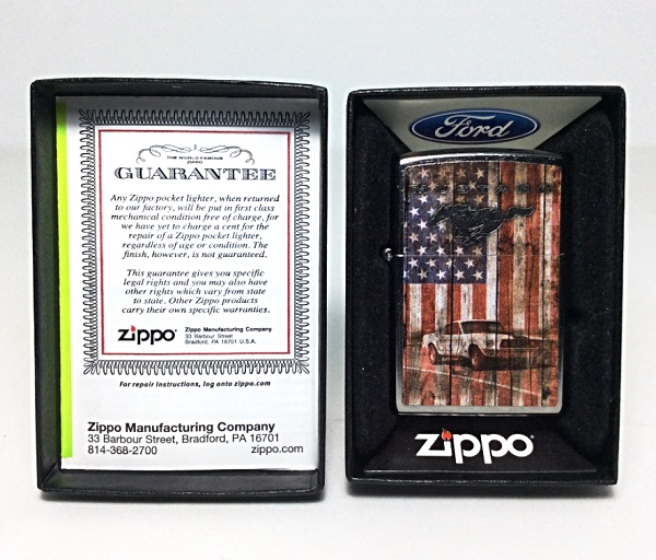 Фото 2. Зажигалка Zippo 79623 Ford Mustang and American Flag