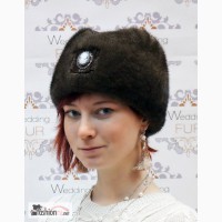 Меховая шапка норковая пилотка купить в Москве