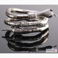 Гибкий браслет-ожерелье в виде змеи