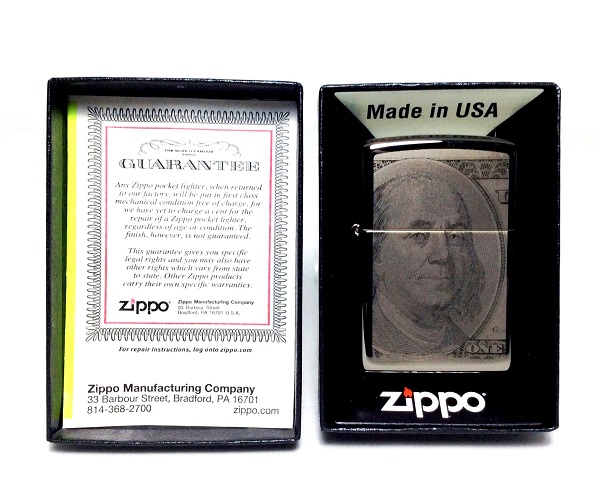 Фото 4. Зажигалка Zippo 49025 Currency 100 Dollar Design