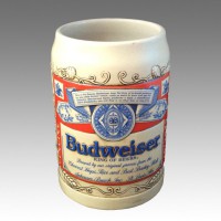 Кружка пивная керамическая Budweiser Collector