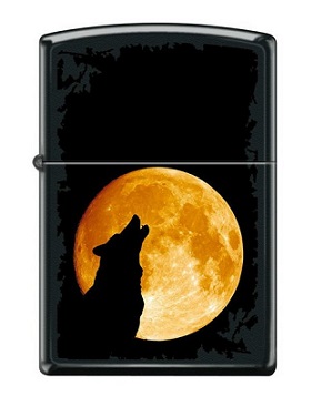 Зажигалка Zippo 6026 Wolf Howling at Moon
