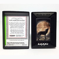Зажигалка Zippo 3731 Wolf Howling at Moon