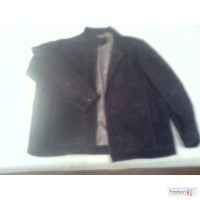 Мужская замшевая куртка URBAN SPIRIT, (XXL), тёмно синяя, почти чёрная