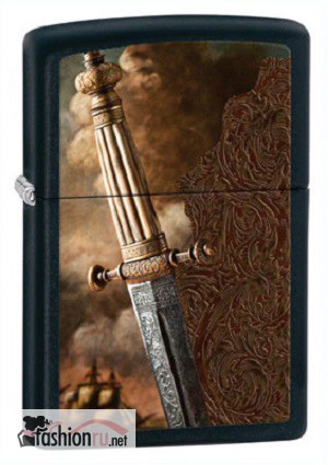 Зажигалка Zippo 28305 Sword of War Black Matte