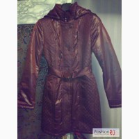 Новое демисезонное пальто Tafika (Тафика), р. 46, цвет каштан